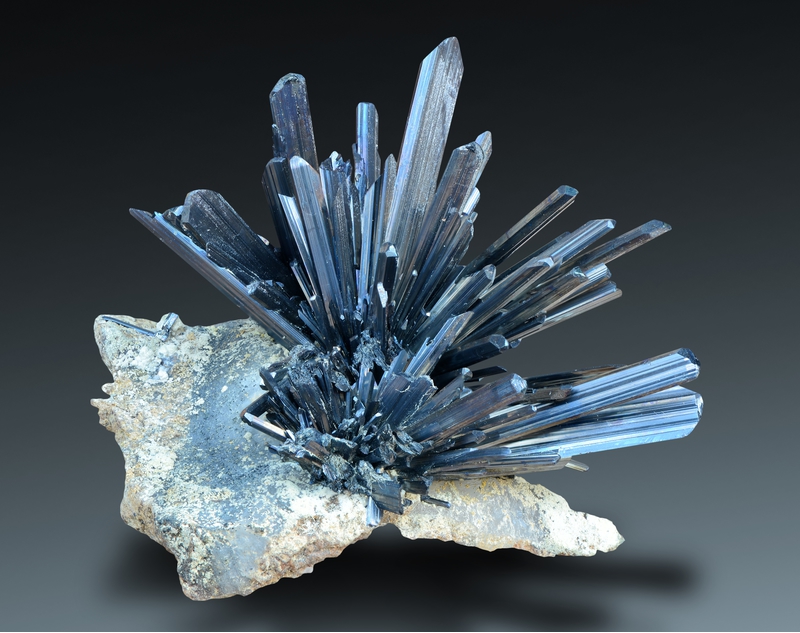 Stibnite: Mineral information, data and localities.