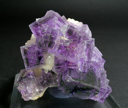 2 side Gem clear Fluorite La Viesca Mine A well formed glassy crystal all around 4.75 inch Asturias Spain