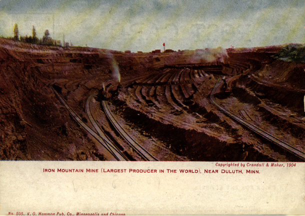 Kennedy Iron Mine near Brainerd,Minnesota Postcard